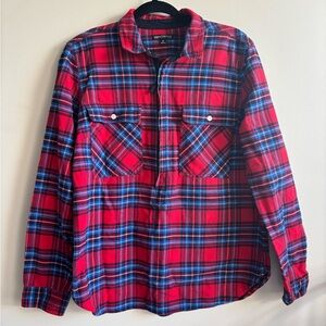 JCrew Red and Blue Plaid Shirt